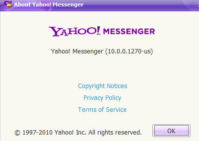 Yahoo Messenger Version